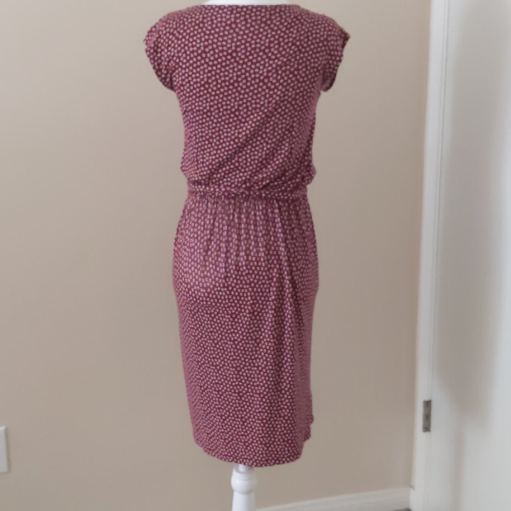 Loft red flower dress - Picture 3 of 5